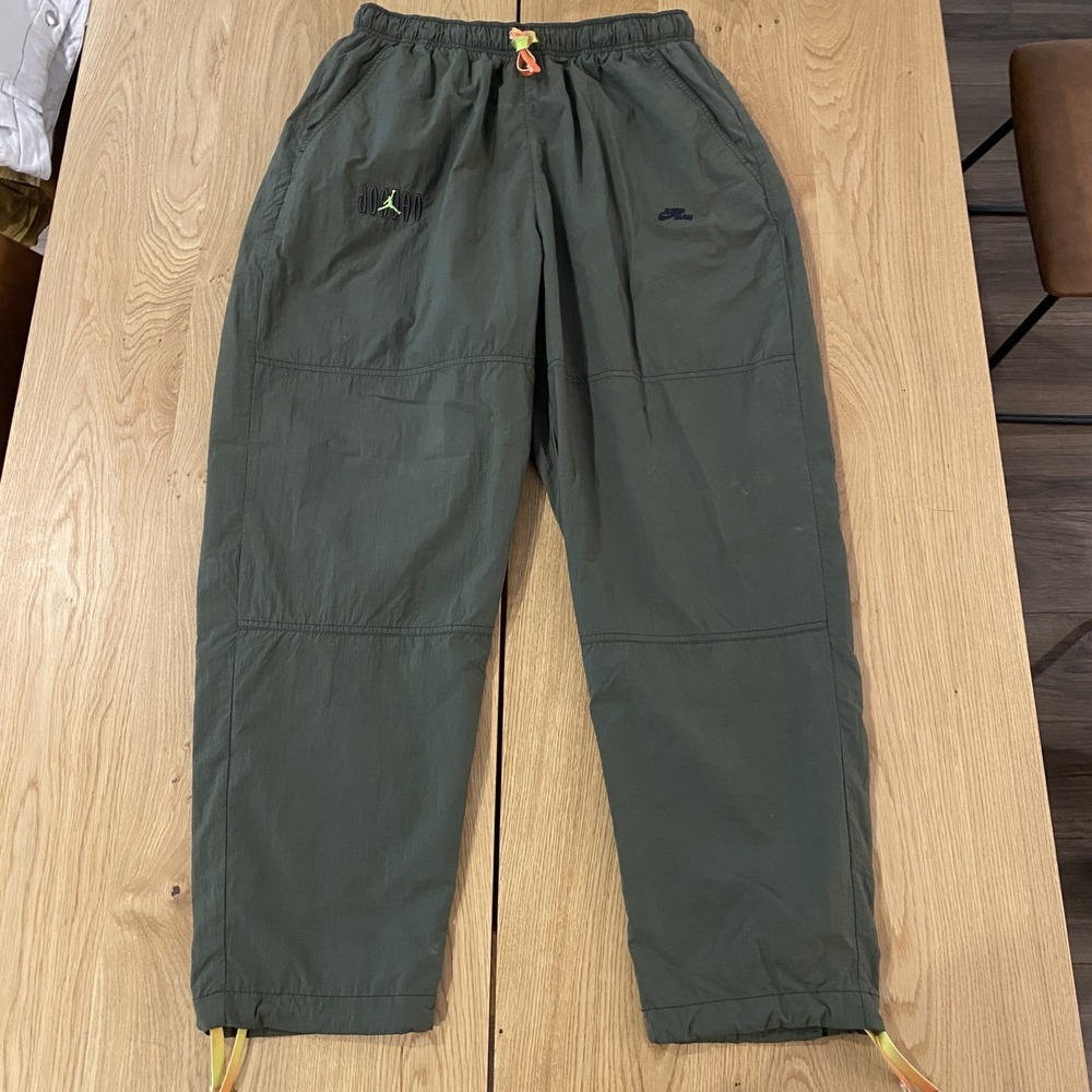 Air Jordan MVP Woven Joggers Pants Men's XL Olive Green Jumpman DV1613-325